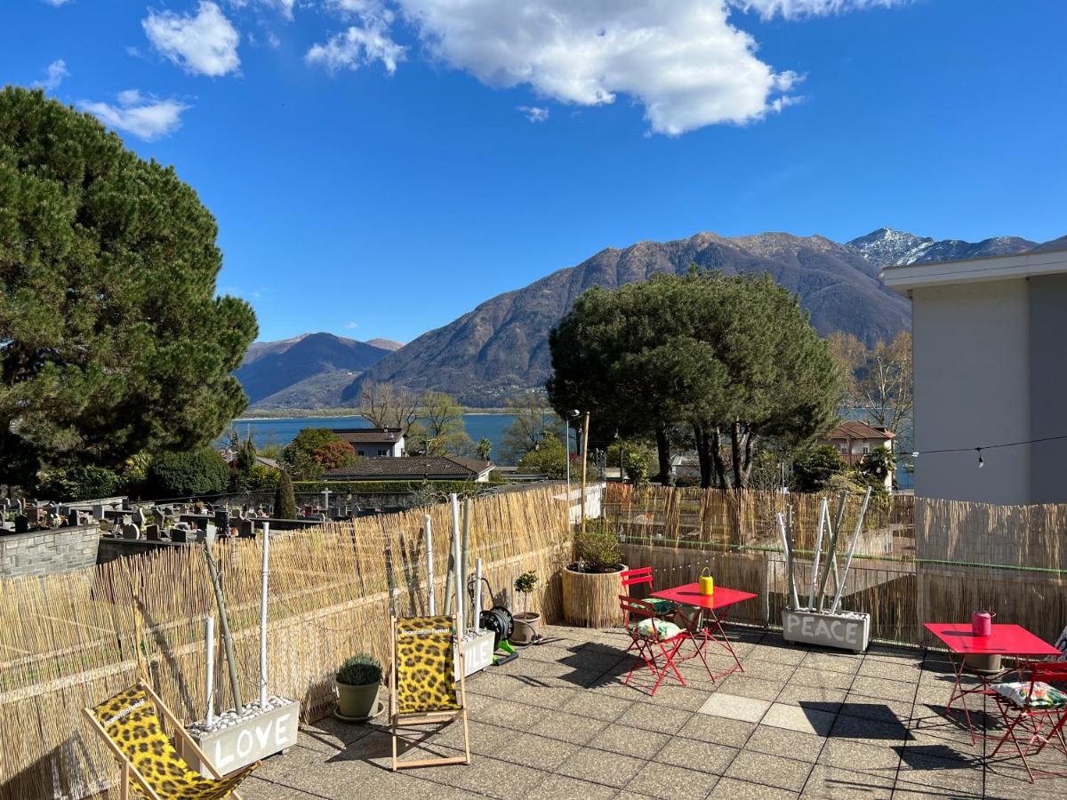 Appartamento Con Terrazza A Due Minuti Dal Lago Minusio Exteriör bild